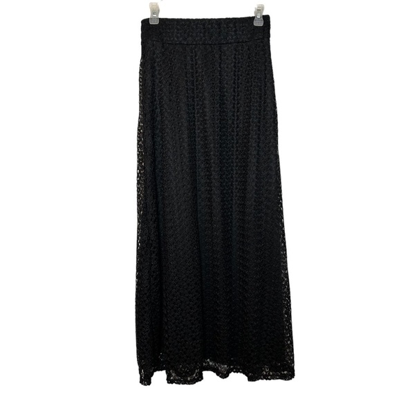Ashley Blue Dresses & Skirts - Ashley Blue Black Lace Fully Lined Maxi Skirt